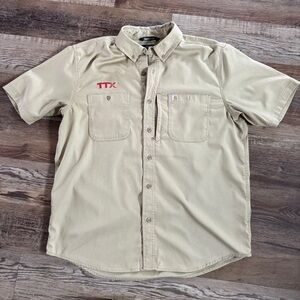 Carhartt Men's Tan Short Sleeve Shirt XL